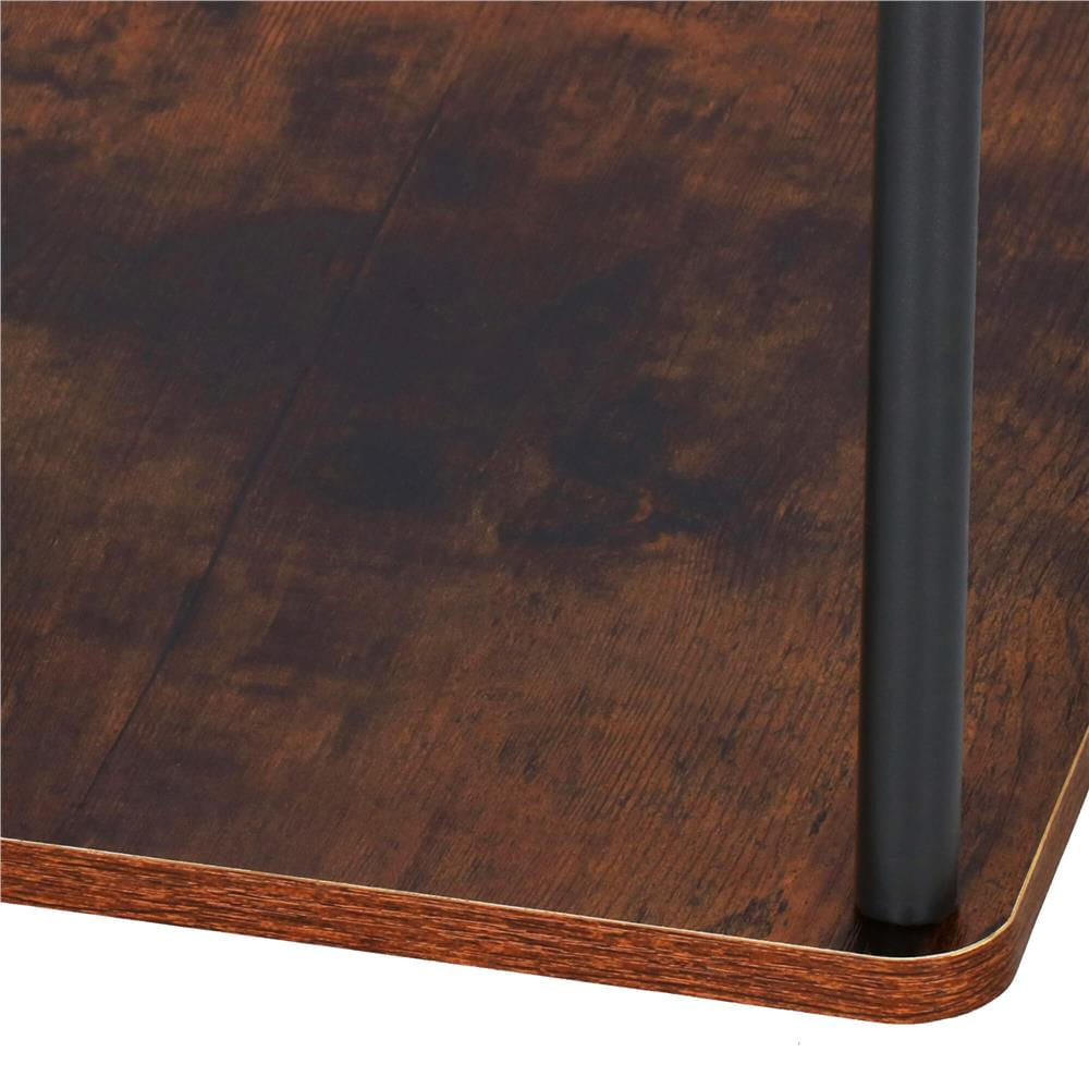 Suport pentru flori, 106x58 cm, negru/maro deschis – 5 rafturi, structura metalica, design modern — imaginea 15