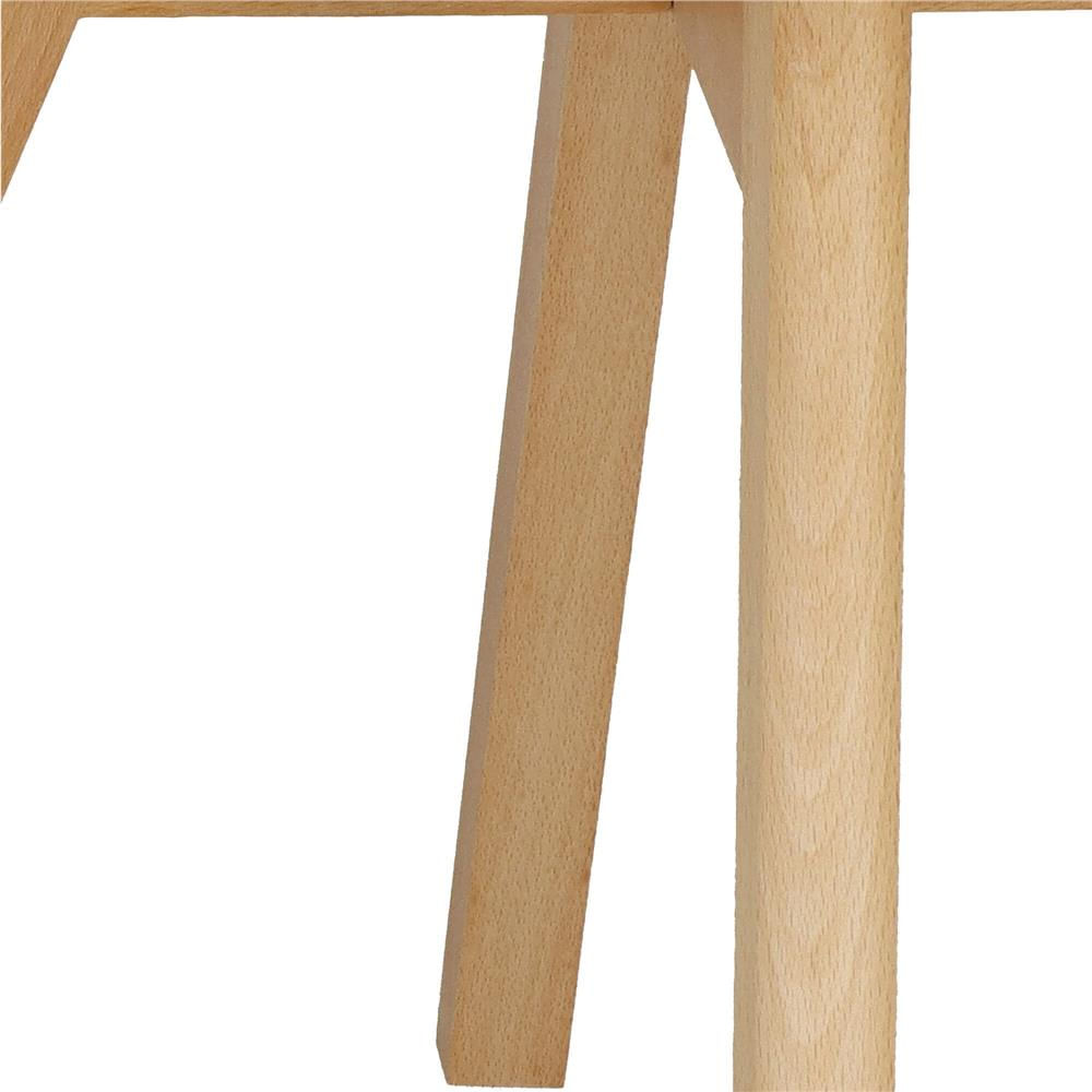 Set 4 scaune dining Verdhe pentru bucatarie cu perna tapitata cu piele ecologica, 44x82cm, alb — imaginea 6