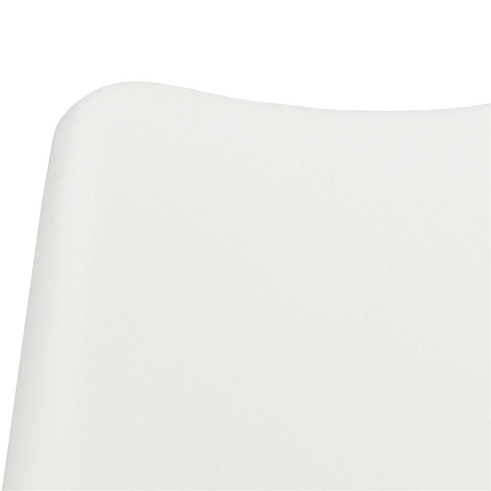 Set 4 scaune dining Verdhe pentru bucatarie cu perna tapitata cu piele ecologica, 44x82cm, alb — imaginea 11