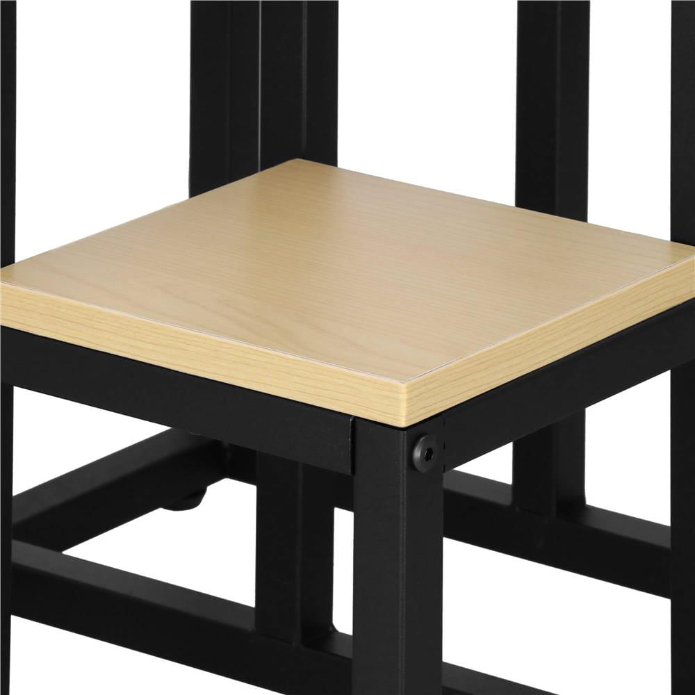 Stand pentru flori, cadru metalic, 4 etajere, 34x34x68 cm, bej — imaginea 9