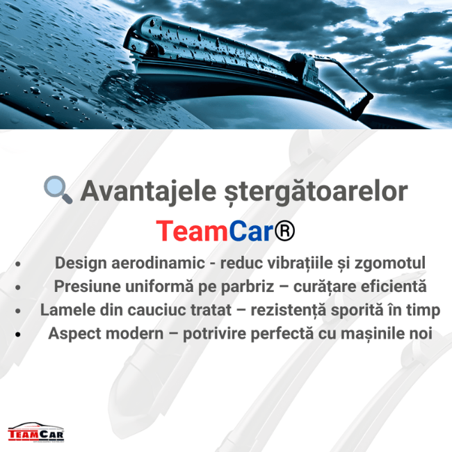 Stergatoare Peugeot 307 Hatchback (2001–2008) TeamCar® Hybrid – Set fata