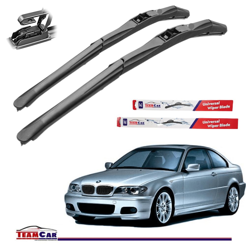 Stergatoare TeamCar® BMW Seria 3 E46 Coupe (1998–2006) Hybrid – Set fata - imagine 2