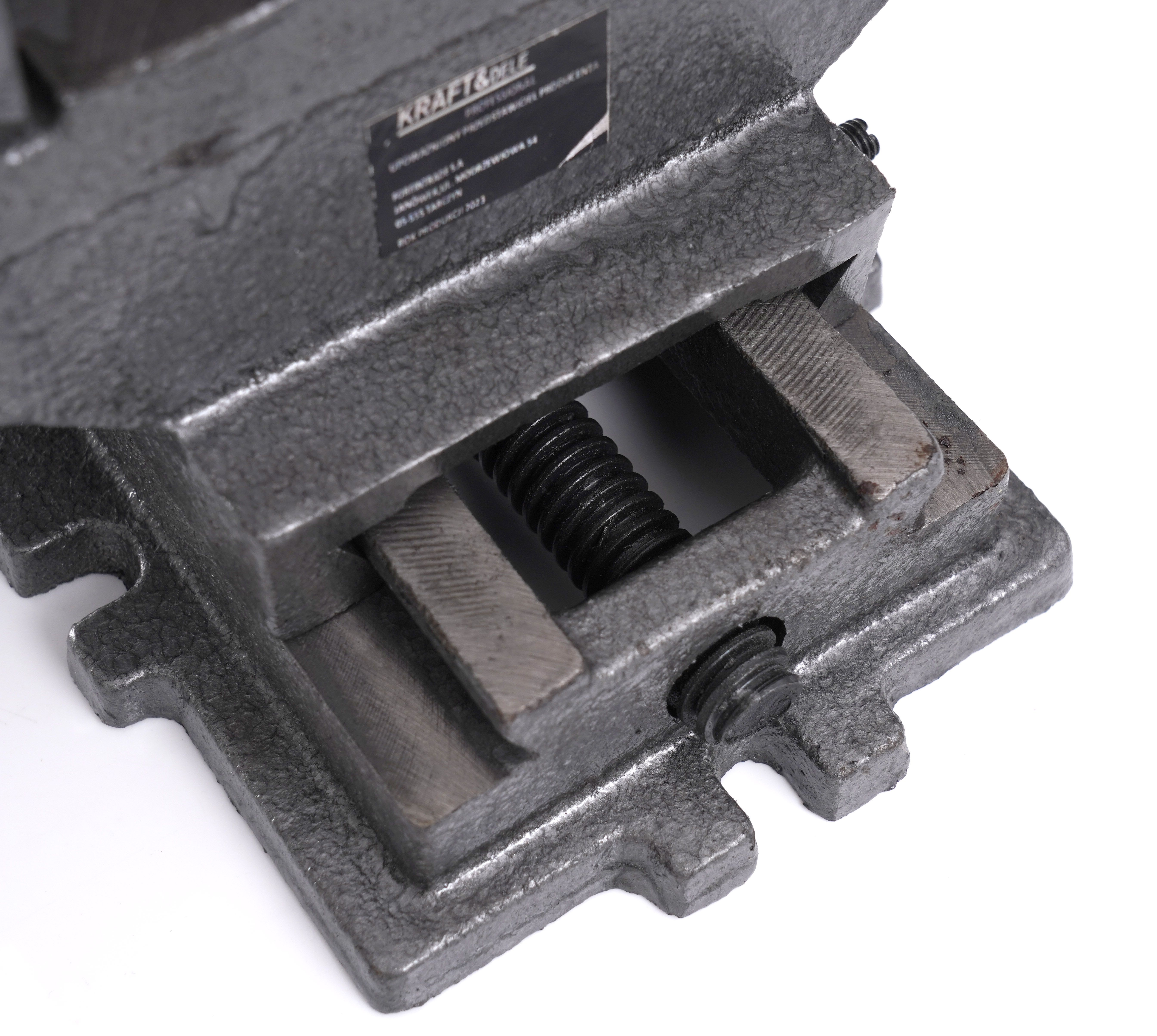 Menghina cu reglare in cruce, Kraft&Dele, 75 mm, fixare banc, KD10742