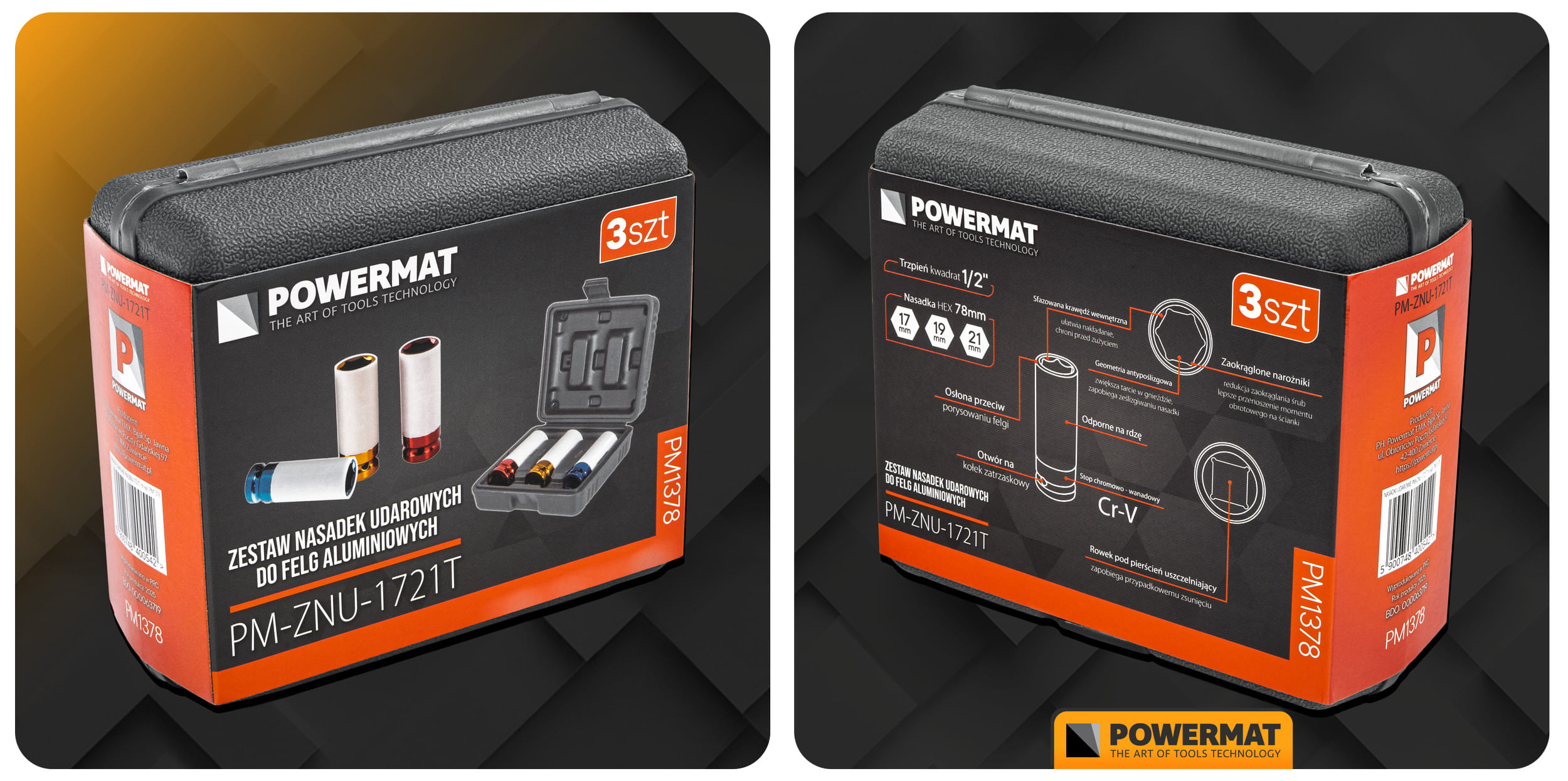Set de capete de impact PM-ZNU-1721T, Powermat, PM1378 — imaginea 15