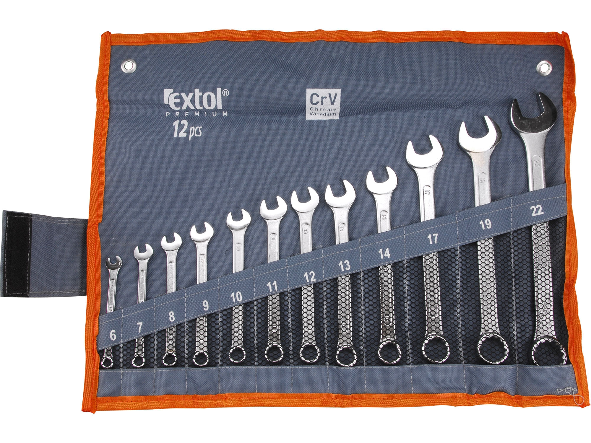 Chei combinate 6-22mm 12buc, EXTOL PREMIUM, 6333, CrV, 6-22mm — imaginea 4