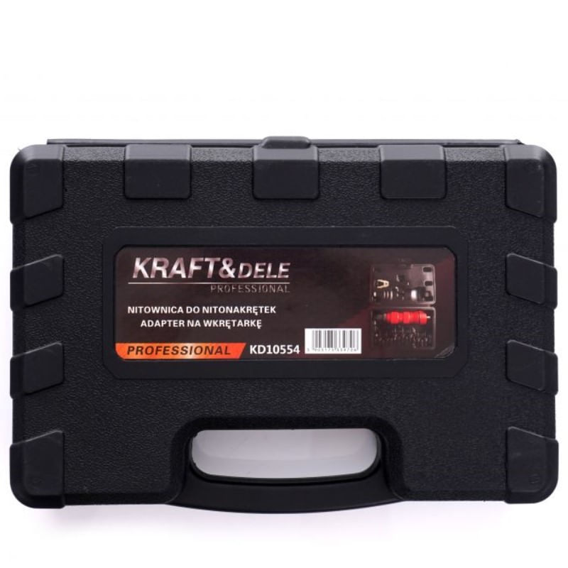 Pistol de nituit cu adaptor, pentru surubelnita, KD10554, Kraft&Dele