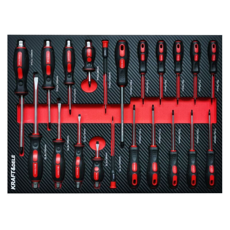 Dulap pentru scule, Kraft&Dele, 479 Elemente, 12 Sertare, KD1063 — imaginea 2