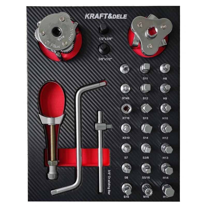 Dulap pentru scule, Kraft&Dele, 479 Elemente, 12 Sertare, KD1063 — imaginea 14