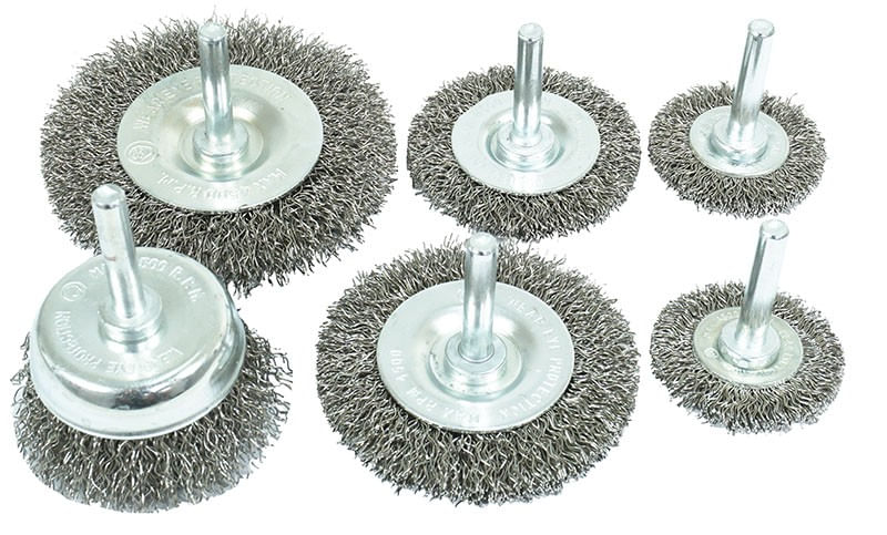 Set perii inox, pentru bormasina 6 buc, Verke, V05260
