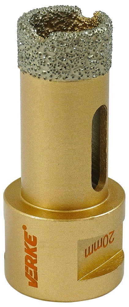Carota diamantata, pentru piatra gresie si beton, 20mm, Verke, V05120
