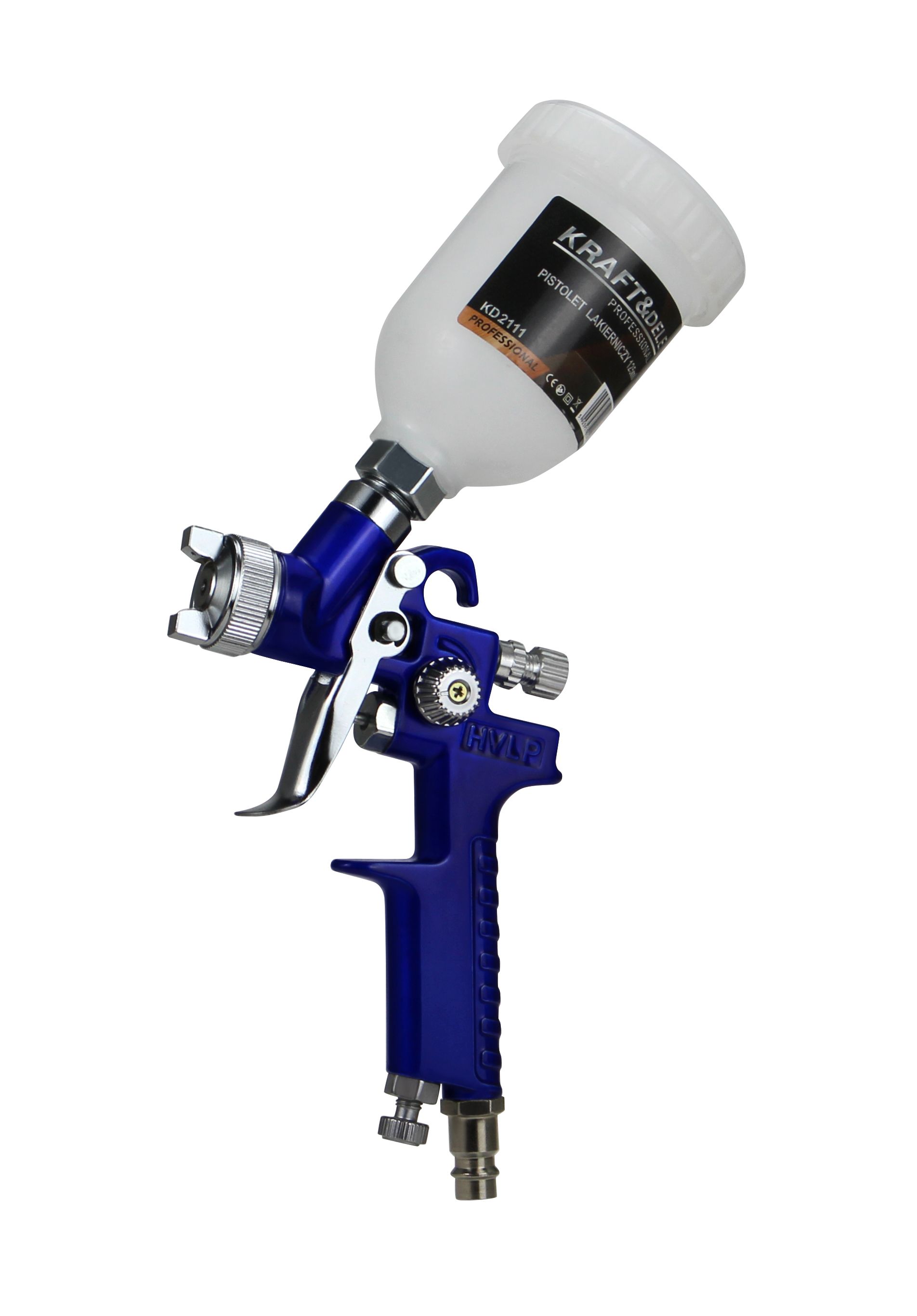 Pistol de vopsit cu pulverizare 125ml, Kraft&Dele, KD2111