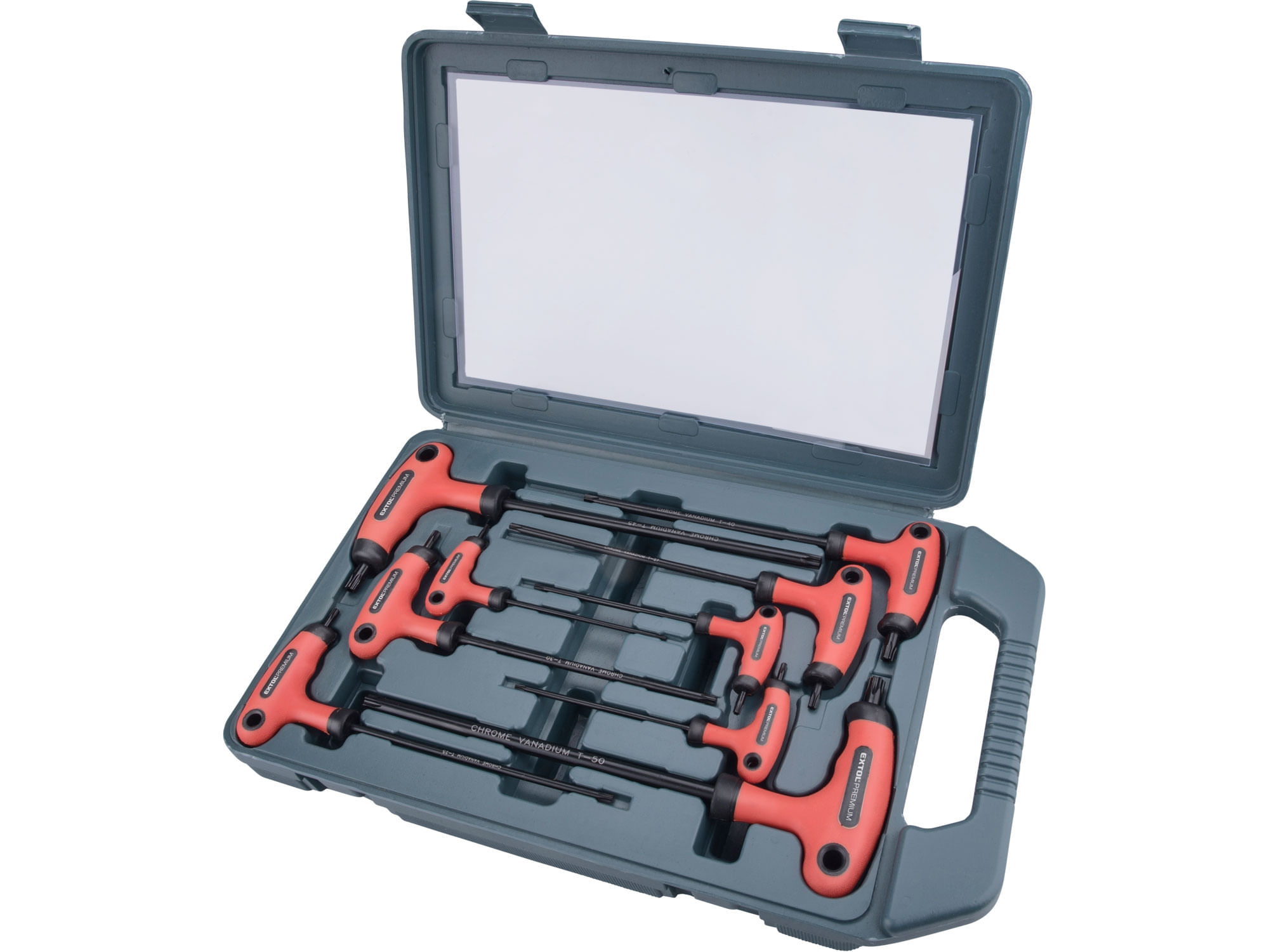 Chei TORX cu maner tip T, EXTOL PREMIUM, 9 piese, 8819401 — imaginea 2