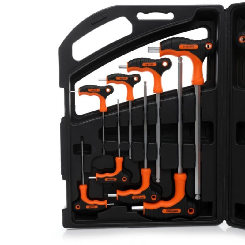 Set imbusi cu maner, Kraft&Dele, KD10907, Torx, 16 elemente