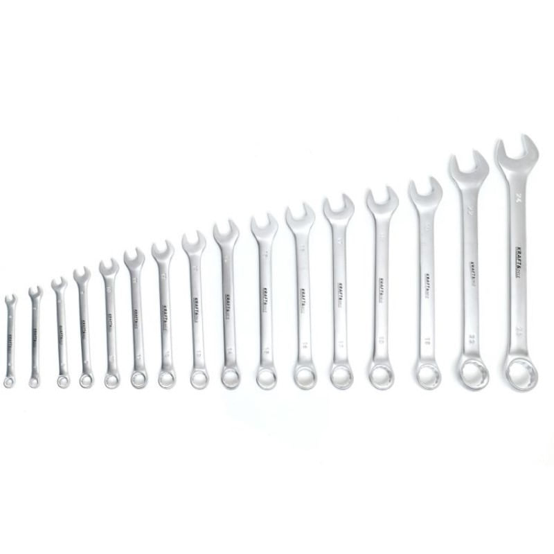 Set 16 chei fixe combinate, Kraft&Dele KD10932, 6-19, 22, 24mm — imaginea 2