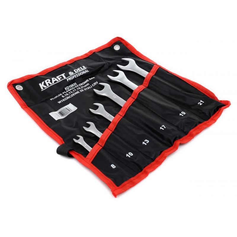 Set chei combinate, 6 buc 8-21mm, KD10935, Kraft&Dele — imaginea 2