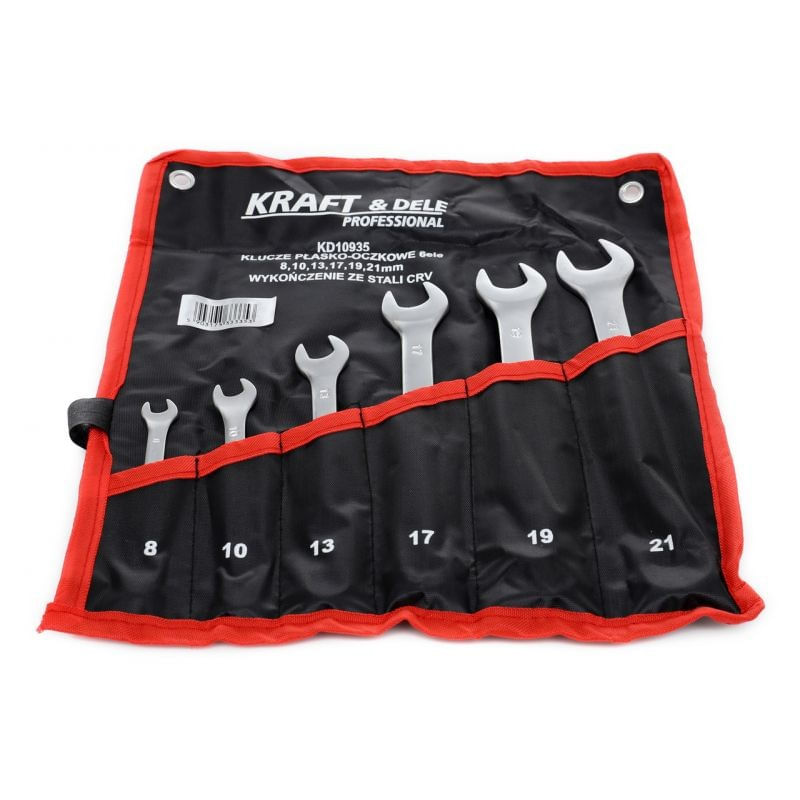 Set chei combinate, 6 buc 8-21mm, KD10935, Kraft&Dele — imaginea 4
