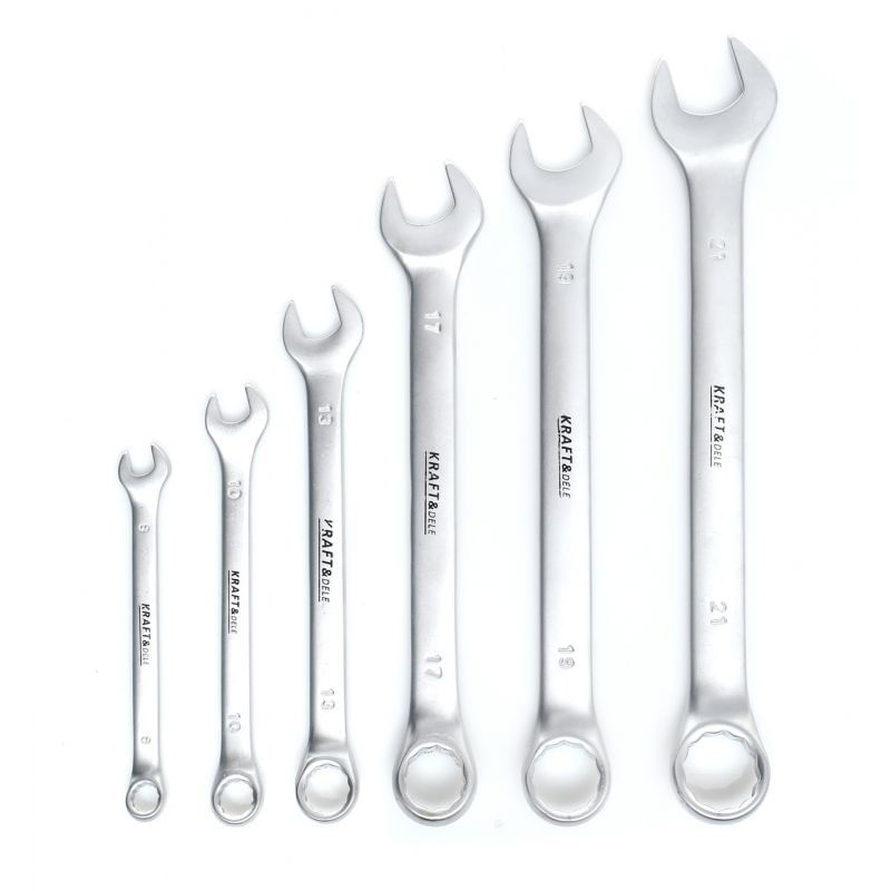 Set chei combinate, 6 buc 8-21mm, KD10935, Kraft&Dele — imaginea 5