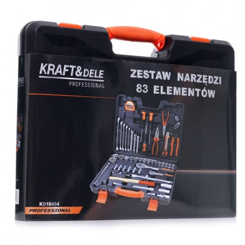 Trusa scule, Kraft&Dele, 83 piese, CrV, 5.5 kg, KD10464 — imaginea 5