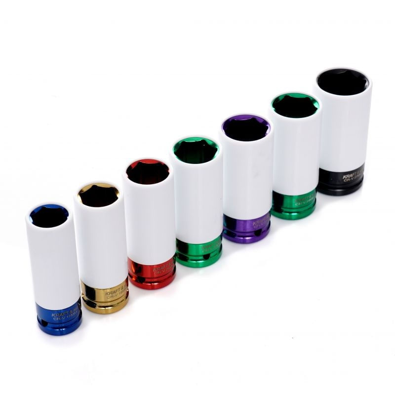 Set 7 chei tubulare impact, Kraft&Dele, 1/2", KD11752 — imaginea 2