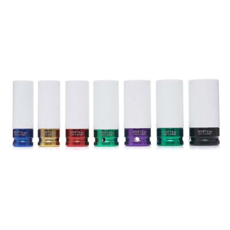 Set 7 chei tubulare impact, Kraft&Dele, 1/2", KD11752 — imaginea 3