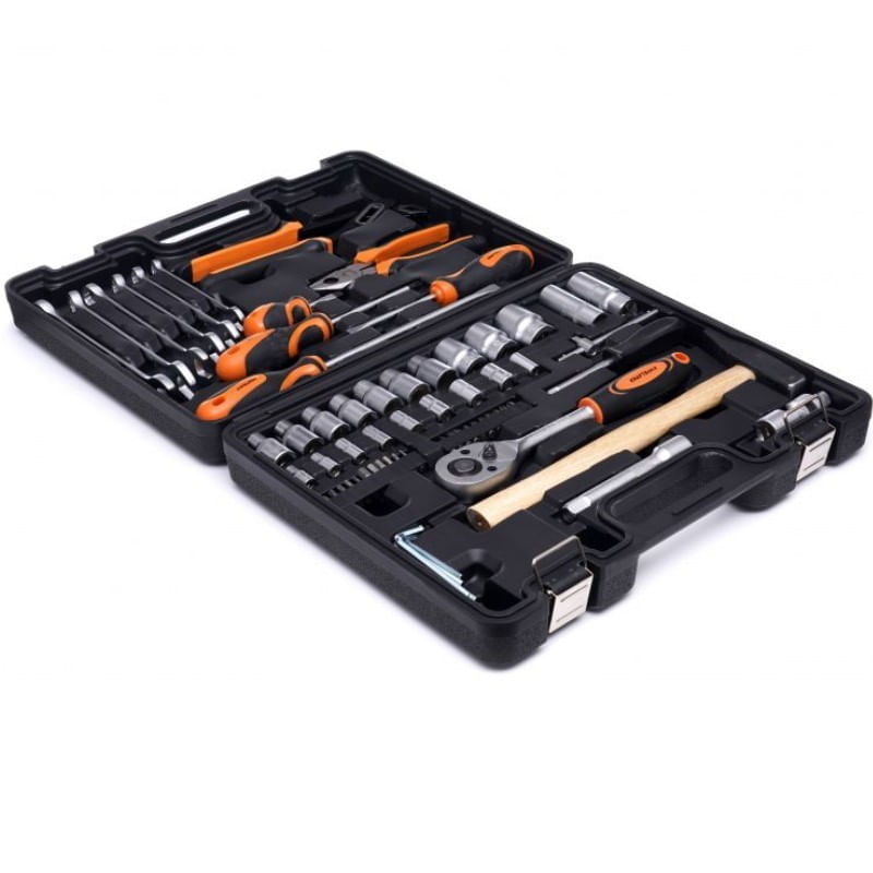 Trusa profesionala scule, Kraft&Dele KD10468, 60 piese, otel CrV