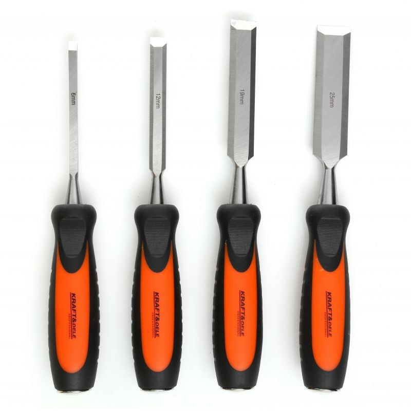 Set dalti pentru lemn, Kraft&Dele, 4 buc, KD10890