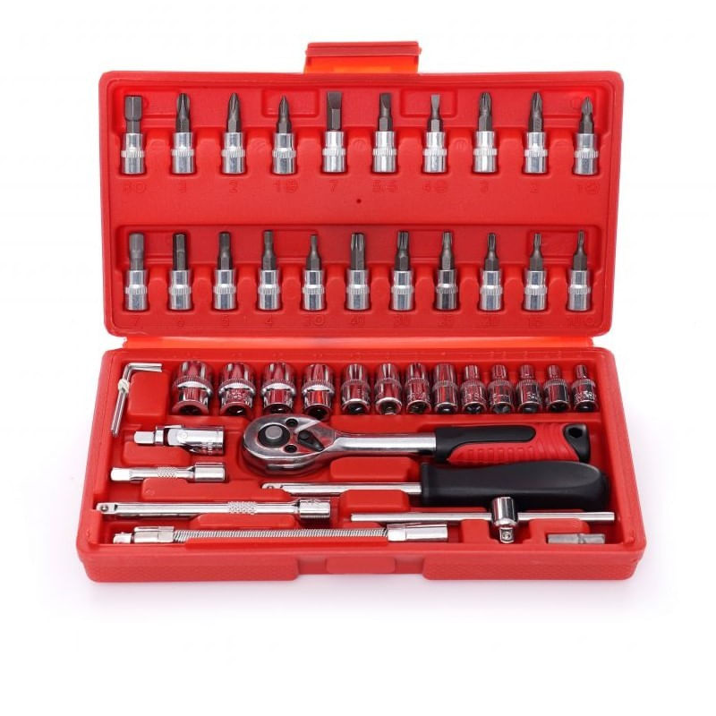 Trusa profesionala scule, Kraft&Dele KD10525, chei tubulare, 46 piese — imaginea 5