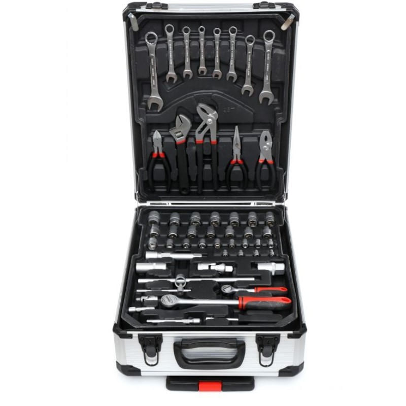 Trusa 188 scule tubulare, Kraft&Dele KD314, imbus, patenti, chei, 16 kg — imaginea 5