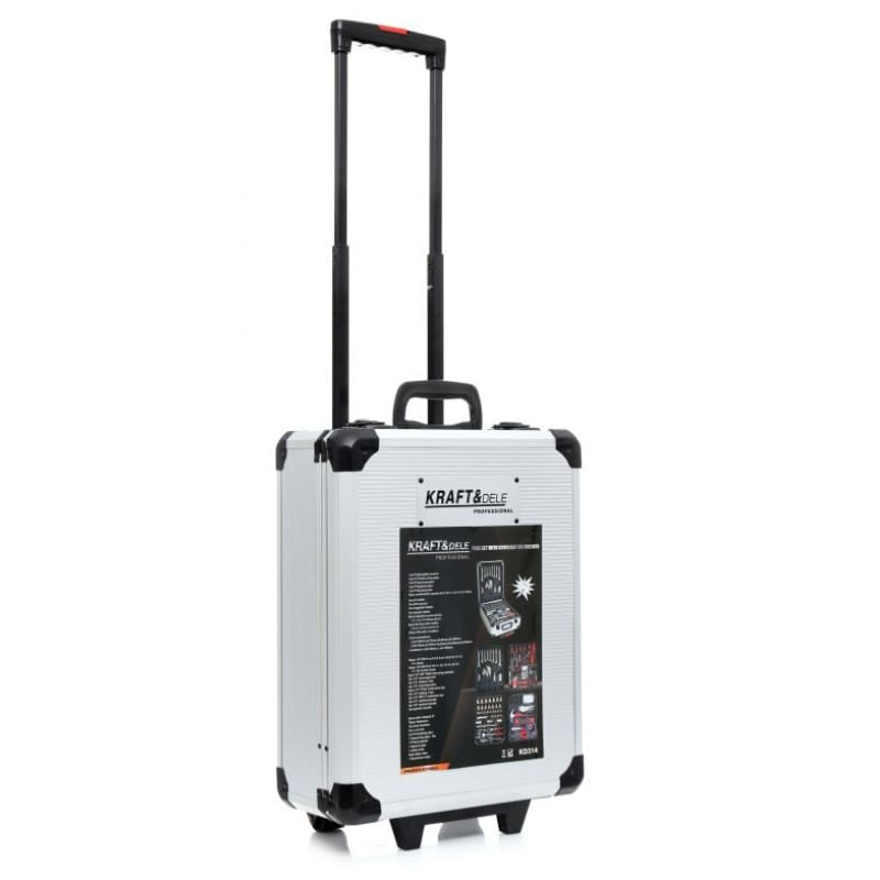 Trusa 188 scule tubulare, Kraft&Dele KD314, imbus, patenti, chei, 16 kg — imaginea 8