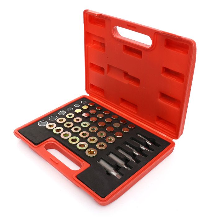 Set reparare filet buson baie ulei, 114 piese, Kraft&Dele, KD10512