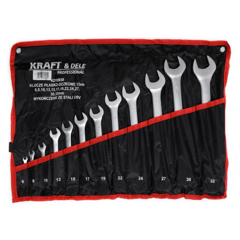 Set chei combinate, Kraft&Dele, 6-32 mm, 12 piese — imaginea 4