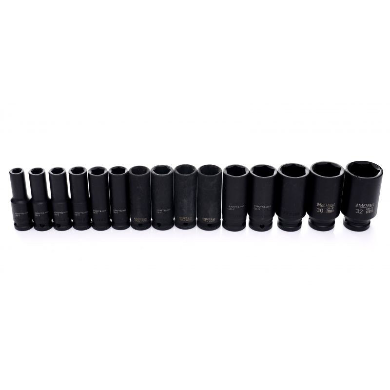Set 35 chei tubulare impact, Kraft&Dele, 1/2", KD11756