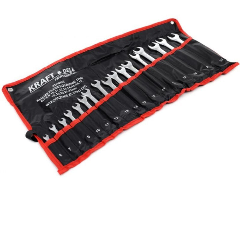 Set chei combinate, Kraft&Dele KD10933, 6-22 mm, 17 piese