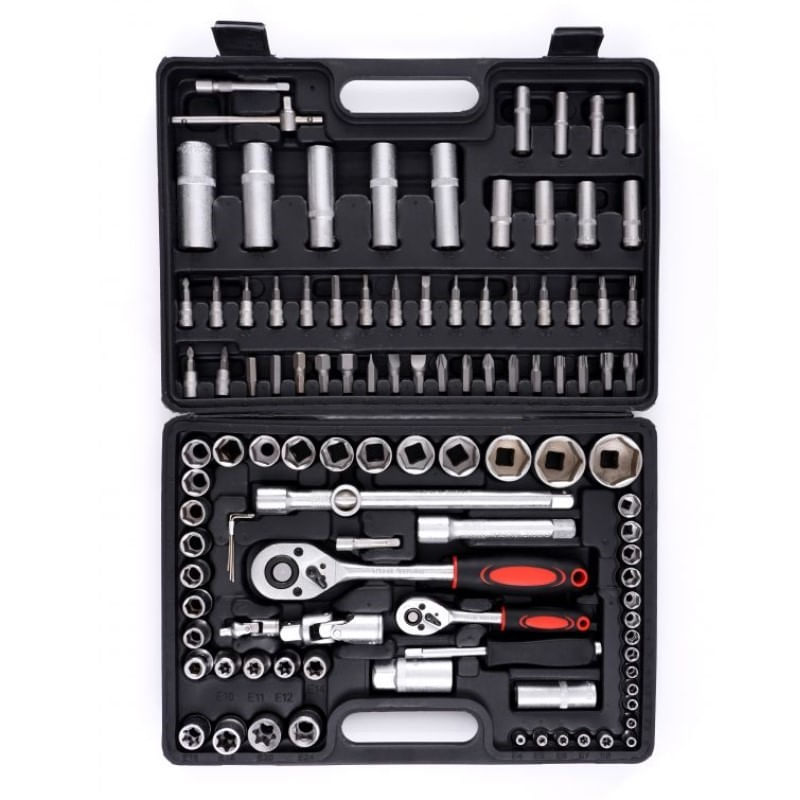 Set chei tubulare, 108 piese, EC303, Kraft&Dele — imaginea 3