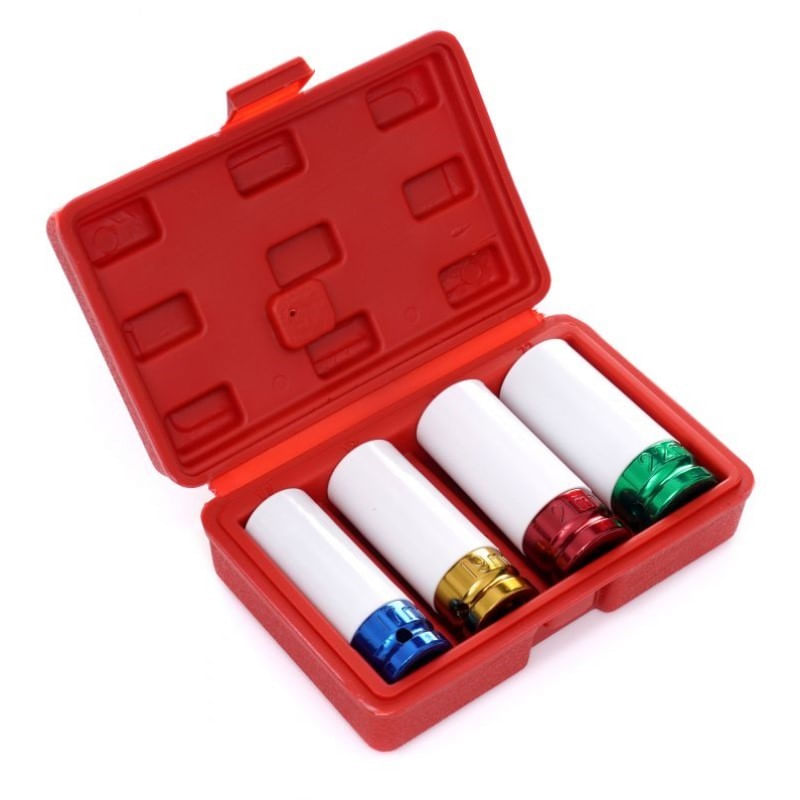 Set de chei tubulare, Kraft&Dele, impact 1/2", 4 piese, 17/19/21/22 mm — imaginea 2