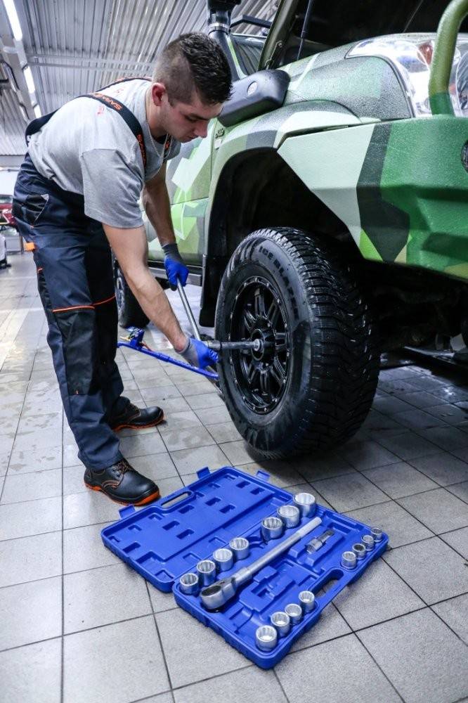 Trusa profesionala de 21 chei hexagonale cu soclu si clichet 3/4" din otel CrV Tagred-TA205 — imaginea 4