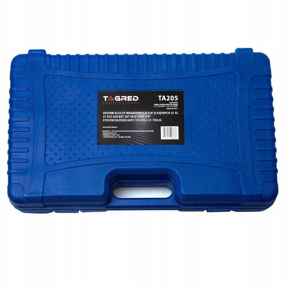 Trusa profesionala de 21 chei hexagonale cu soclu si clichet 3/4" din otel CrV Tagred-TA205 — imaginea 9