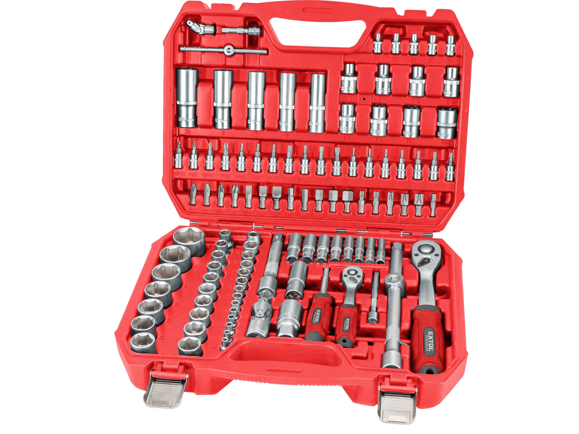 Set tubulare, EXTOL PREMIUM, 8818338, CrV, S2 — imaginea 4