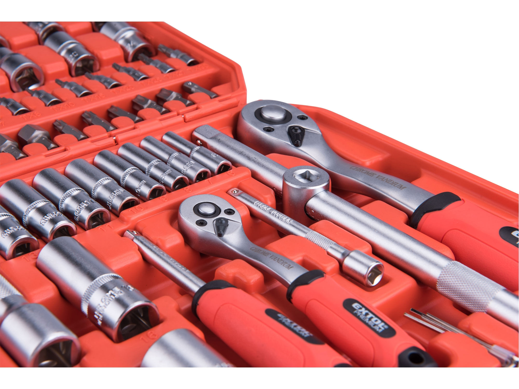 Set tubulare, EXTOL PREMIUM, 8818338, CrV, S2 — imaginea 6