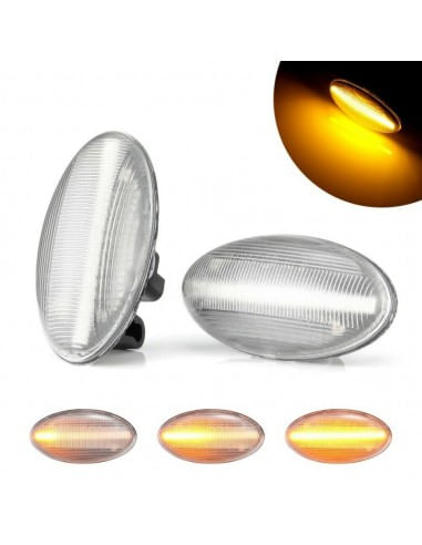 Set 2 Semnalizari Aripa Dinamice Peugeot 107, 207, 307, 407, 607, 1007