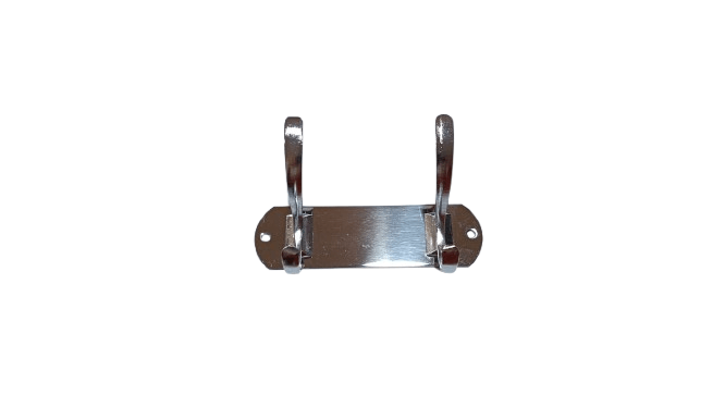Cuier 2 brate, 13 cm, cromat — imaginea 2