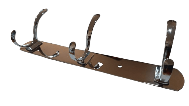 Cuier 3 brate, 25 cm, cromat — imaginea 2