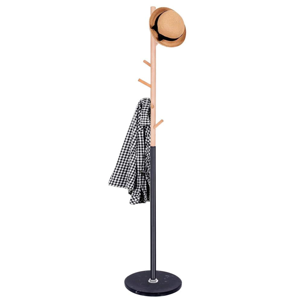 Cuier tip pom din metal Sersimo, 6 agatatoare, 180cm, negru maro — imaginea 8