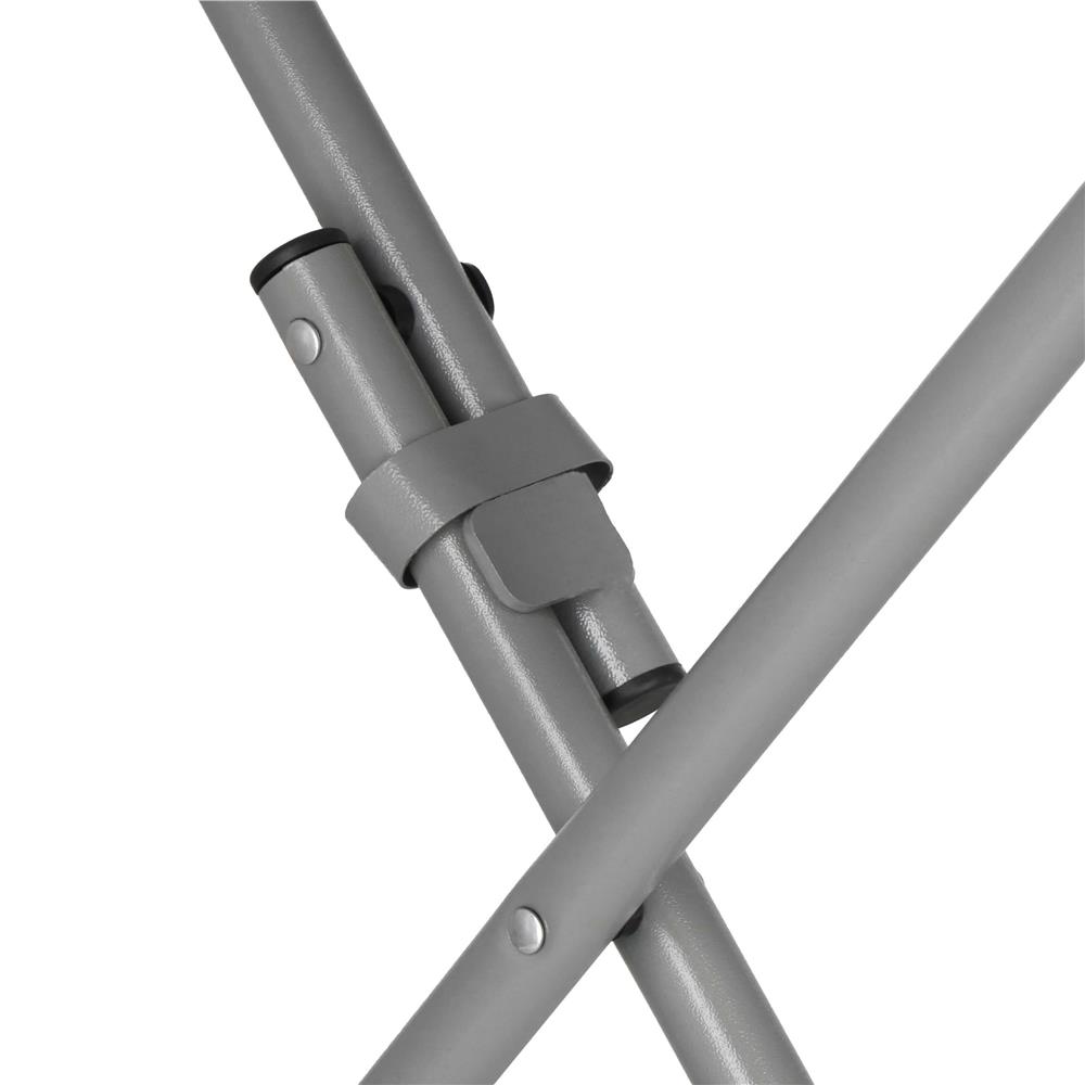 Masa pliabila rotunda pentru gradina sau catering 75x80 cm, HDPE si metal, alb — imaginea 14
