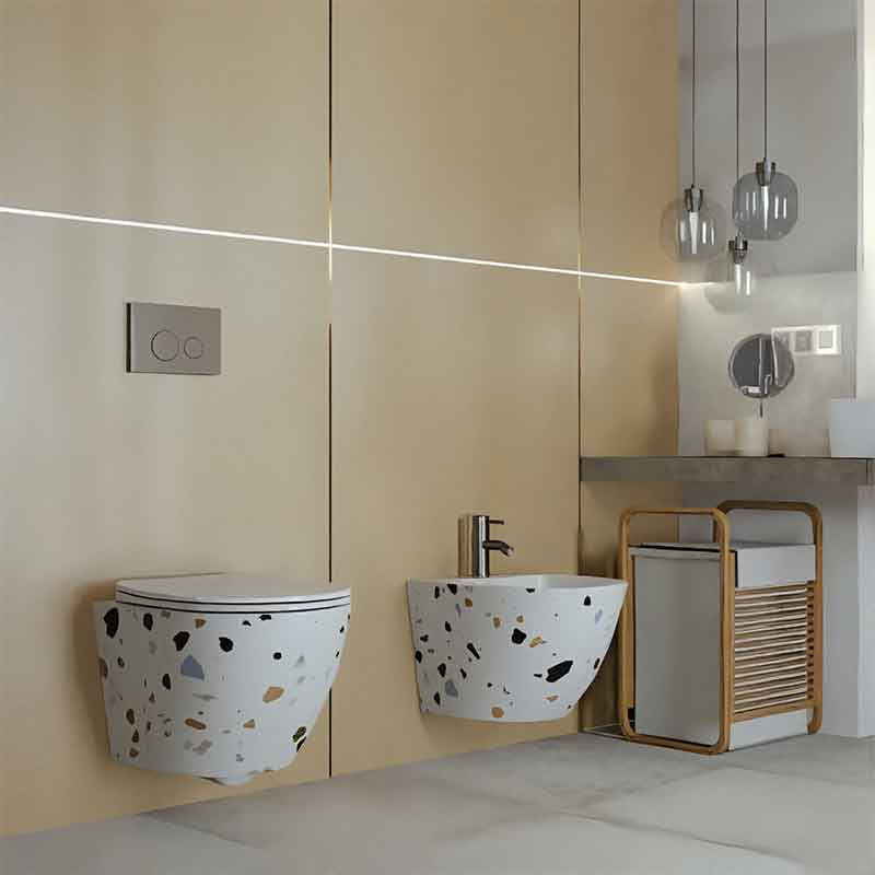 Baterie pentru bideu LaVita, Verdi, fara ventil, crom — imaginea 3