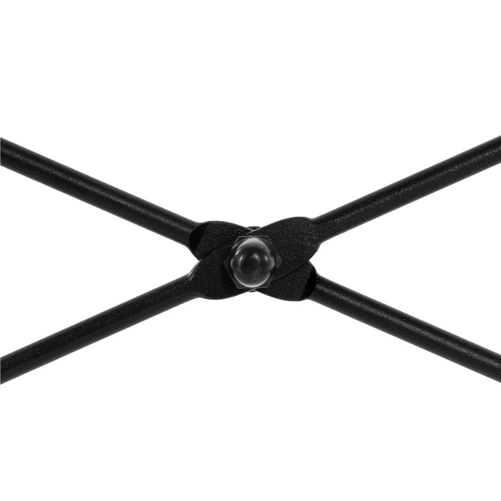 Birou cu blat MDF si rafturi laterale, cadru metalic, 120x48x122 cm, maro deschis — imaginea 12