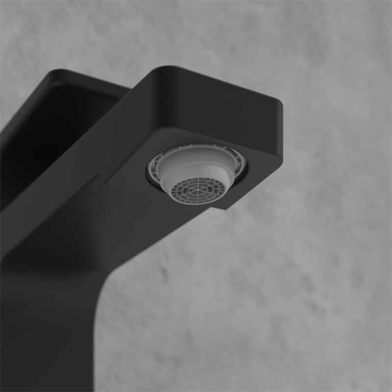 Baterie lavoar Villeroy & Boch, Architectura Square, fara ventil, negru mat — imaginea 7