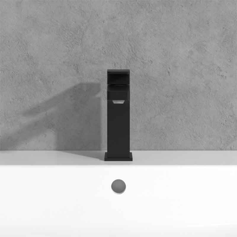 Baterie lavoar Villeroy & Boch, Architectura Square, fara ventil, negru mat — imaginea 10