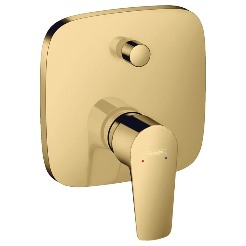 Baterie cada - dus Hansgrohe, Talis E, incastrata, parte vizibila, auriu lucios — imaginea 4