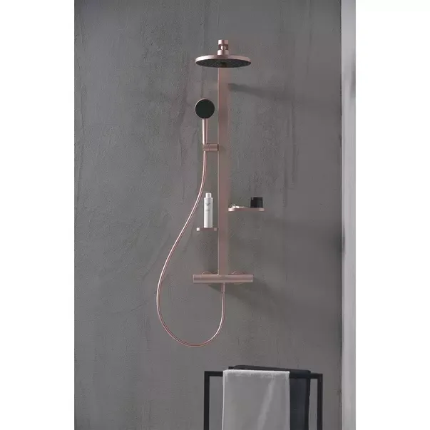 Para de dus din aluminiu Ideal Standard Alu+ rose mat cu 2 tipuri de jet — imaginea 4